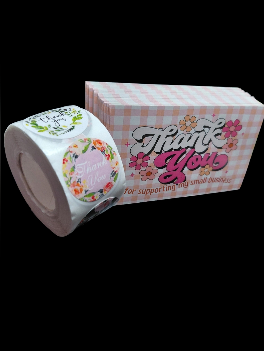 550ct. 50ct. Thank You Cards 500ct. Stickers Bonus 3 Random Polys 3.54x2.1 - Picture 3 of 5